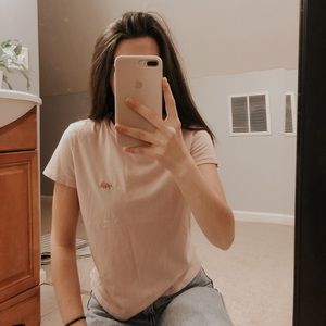 Pink, shirt sleeve shirt